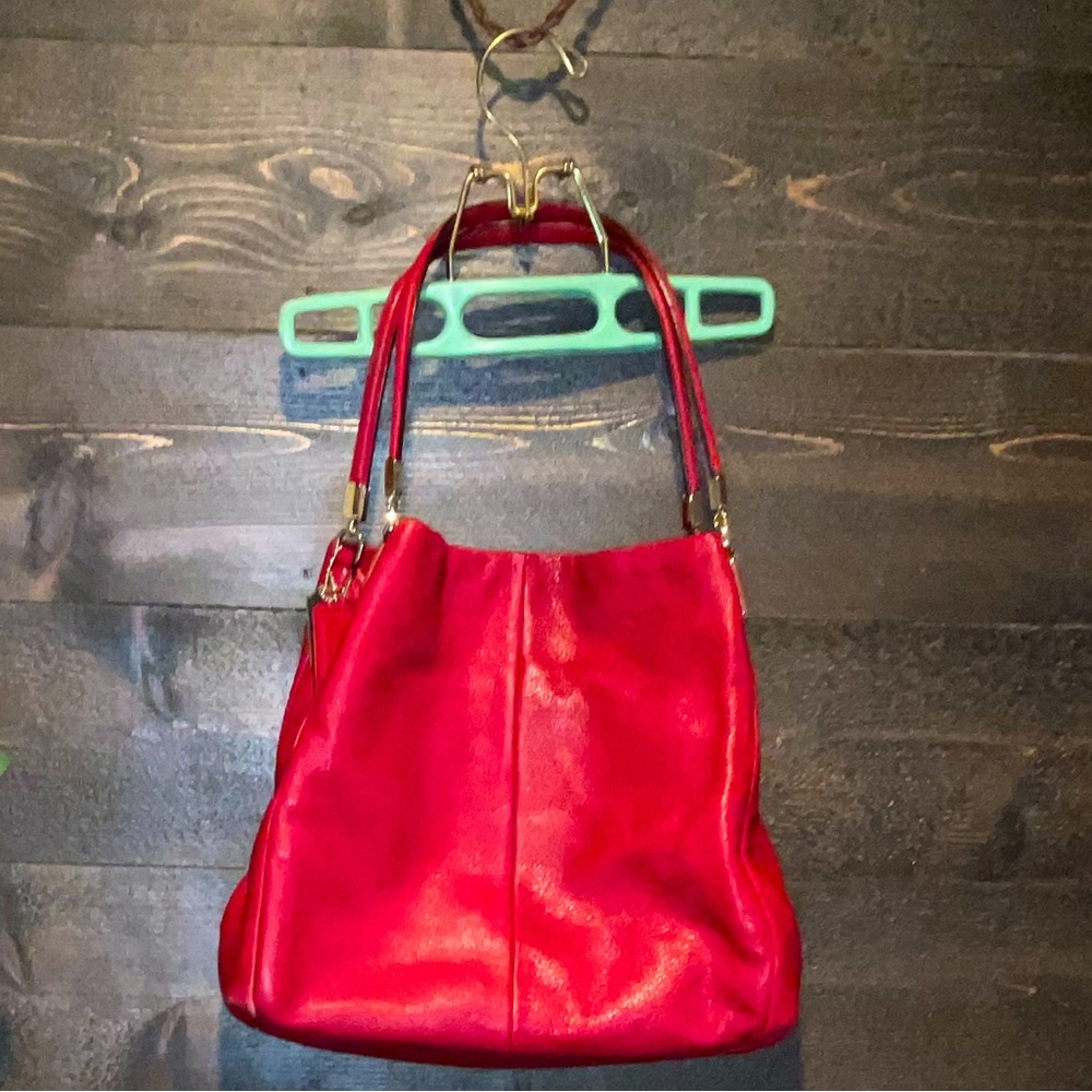 Coach Edie red shoulder bag